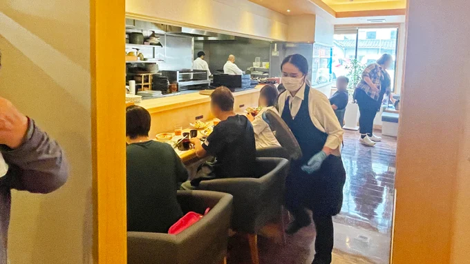 団体のお客様にお出しした当店自慢の料理