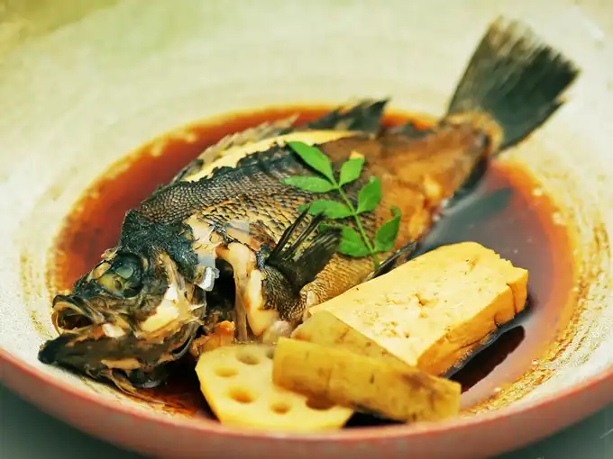 名物 黒めばる煮付け